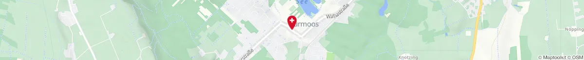 Kartendarstellung des Standorts für Apotheke Bürmoos in 5111 Bürmoos